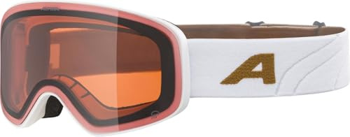 ALPINA Ladis Q Skibrille, white-gold matt, One Size