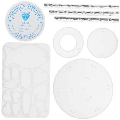 Tofficu 1 Set Epoxid Windspiel Form Strand Windspiel Formen Nautische Windspiel Formen Nautische Ornamente Formen DIY Windspiel Form Windspiele Epoxid Formen Libelle DIY