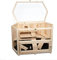 Hamsterkäfig MATS aus Holz - Maße: 90x55x55 cm - zur Nutzung im Innenbereich - Kleintierkäfig