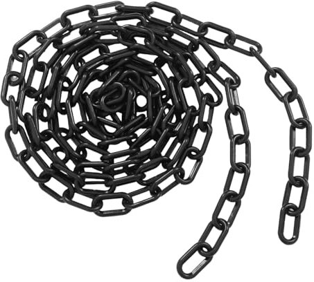 PRETYZOOM Kunststoffkette Halloween-ketten Halloween-plastikkette Halloween-kostümketten Gefälschtes Kettenglied- Absperrkette Aus Kunststoff Gefälschte Halloween-kette Black Sport
