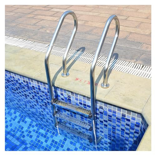 Escalera For Piscina, Escalón Inclinado For Piscinas Elevadas, Fácil De Montar For Piscinas Interiores Y Exteriores.