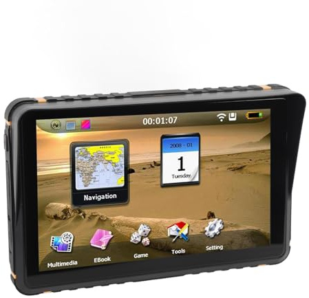 Motorcycle GPS Navigator Route Planning 256Mb 16G 7 Pulgadas Pantalla Táctil Dispositivo de Navegación GPS Camión de Automóvil