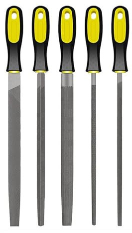 Lot de 5 limes à bois de 30,5 cm, en acier à haute teneur en carbone, outils professionnels pour le bois, le métal et les projets de bricolage