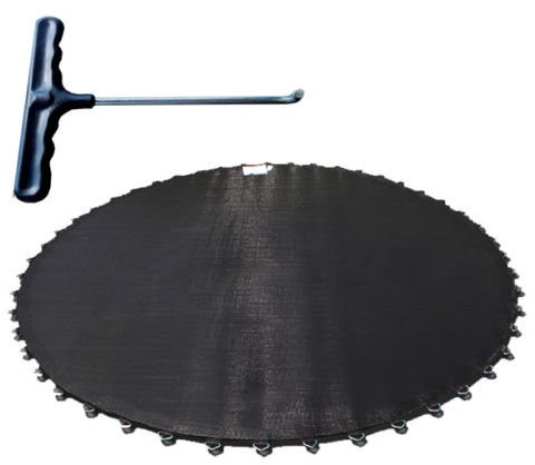 Andreas Dell Sprungtuch für Trampolin Ø 305 cm – Ersatz-Sprungmatte mit 64 Ösen – Passend für 13,5 cm Federn – UV-beständig & wetterfest – Trampolin Ersatzteil inkl. Federspanner – robust & reißfest
