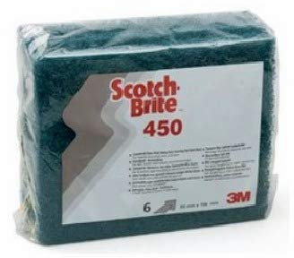 Scotch-Brite™ Lot de 6 tampons à récurer ultra résistants 450, Bleu, 95 mm x 158 mm