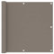 Bussandri Exclusive - Balkon-Sichtschutz Taupe 90x300 cm Oxford-Gewebe