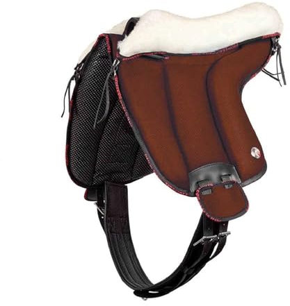 Bareback Reitpad UNICA mit Wolle von Pioneer - super Soft - Made in Italy - Farbe Braun, Gr. Full