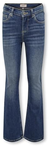 KIDS ONLY Mädchen Kogblush Flared DNM Rea1319 Noos Hose, Medium Blue Denim, 146 EU