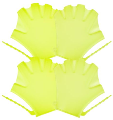 Schwimmhandschuhe für Kinder, Silikon 4 Stück-Pack mit Webdesign