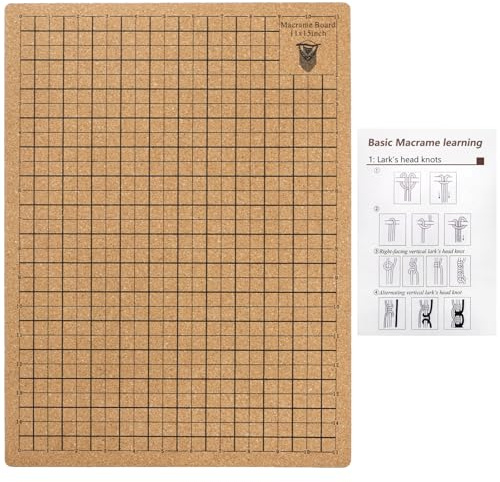Tosnail Macrame Board, 12x16in Macrame Project Board, Beading Mats, Trays for Knotting, Braiding, Cording, Threading, Bracelet Jewelry Making