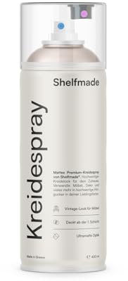 shelfmade Spray à craie - Peinture en spray de qualité supérieure rose mat - Spray couvrant à la craie (Candy - Rose sucré)