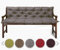 sunnypillow Bankauflage Stuhlkissen Bankkissen 110 x 50 x 50 cm Sitzkissen und Rückenkissen für Hollywoodschaukel Polsterauflage Auflage für Gartenbank viele Farben und Größen zur Auswahl Grau