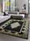 CARPETIA Teppich Wohnzimmer Kurzflor Teppich Ornamente schwarz Gold Größe 240 x 340 cm