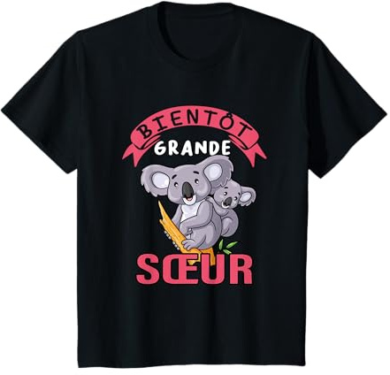 Annonce Grossesse -Bientôt Grande Sœur Koala Mignon T-Shirt
