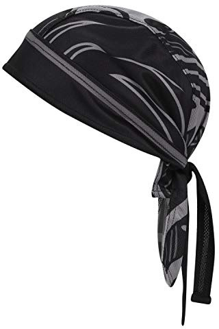 IBLUELOVER Bandana de Cyclisme Homme Femme Bandeau de Sport Séchage Rapide Respirante Chapeau Pirate Casquette Protège Tête Foulard Calotte sous Casque Eté Bonnet de Vélo Moto Running Couvre-Chef