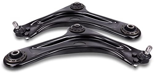 BESTPRICE 2x Brazo de control del eje delantero inferior izquierdo y derecho compatible con RENAULT LAGUNA Coupe (DT0/1), LAGUNA III (BT0/1), LAGUNA III Grandtour (KT0/1)
