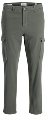 JACK & JONES Jpstace Arthur Dobby Cargo SN (IT, Misura del girovita & Misura del Cavallo, 32, 30, Beluga)