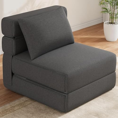 Garvee Silla Cama Convertible Moderna con Almohada Mejorada, sofá Cama Plegable de Espuma viscoelástica, cómodo sofá de Suelo