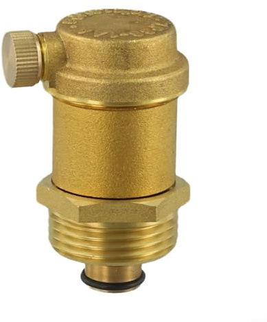 Brass Automatic Air Vent Valve for Heating Systems with Filter Screen, DN15/DN20/DN25 (/2-Inch/3/4-Inch/-Inch), 100°C & 16 Bar Rated, Radiator Bleed Valve(G1)