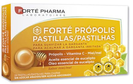 Forte Pharma Forte Propolis Pastillas para Chupar Miel 24 Pastillas