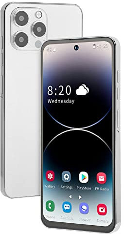 Septpenta I14 Pro Max 4G Cellulare 4G, Schermo HD da 6,7 Pollici, 4 GB RAM 128 GB ROM, Batteria da 4000 mAh, Fotocamera Frontale da 8 MP da 16 MP, Doppio SIM Dual Standby, Smartphone Android 12(UE)