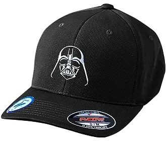 EvolveFISH SW Vader Helmet Embroidered Adult Cool & Dry Sport Cap Hat (as1, Alpha, s, m, Black)