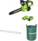 Greenworks Akku Kettensäge mit Akku und Ladegerät, 12 Zoll (30 cm) Blattlänge 40V 2Ah Akku + Greenworks 30cm Ersatzkette für Kettensäge + Greenworks 120l Gartenabfallsack