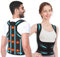 Correttore Posturale Spalle, 8 Magneti Fascia Lombare Supporto Schiena, Correzione Della Scoliosi E Della Gobba, Fornisce Forma il Collo, Spalle Schiena, Supporto Regolabile Donna Uomo (Nero, S)