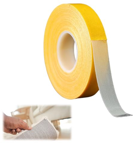 3cm×20m Biadesivo Forte Nastro Adesivo Per Moquette Nastro Biadesivo Biadesivo Extra Forte Extra Forte Senza Residui Tessuto Trasparente Resistente Rimovibile Multifunzione Tessuti Per Tappeti Poster