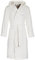 Di Vadini Unisex Herren Damen Bademantel Florenz mit Kapuze I Morgenmantel flauschig I Nachtwäsche aus edler Mikrofaser Farbe: Ivory Gr. L