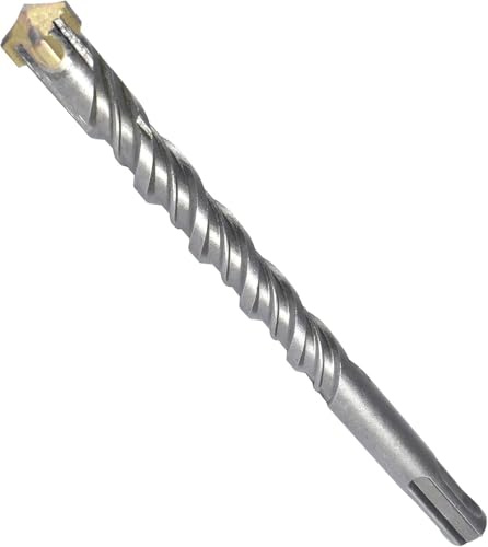 SDS Plus Broca de 32 mm de diámetro, longitud 32 x 600 mm (ideal para taladrar en hormigón/piedra natural/mampostería, 4 puntas de carburo de tungsteno, adecuada para acero corrugado)