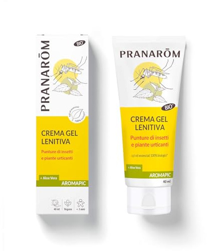 PRANARÔM Aromapic Gel Crema Calmante Bio Antimosquitos – Aceites Esenciales Anti-Picor – Alivia Picaduras de Insectos y Plantas – 40 ml