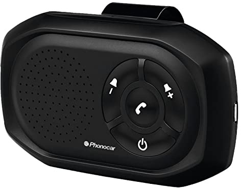 Phonocar 06856 - Kit manos libres Bluetooth 4.0 con clip para solapa parasol