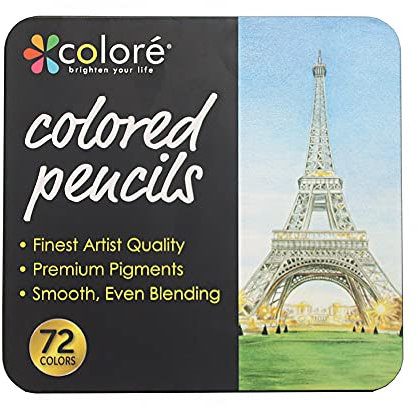 Tiardey 72 Buntstifte,Professionelle Buntstifte auf lbasis,Kunst-Buntstifte für Malbücher,Zeichenkunst und Skizzieren,Malstift