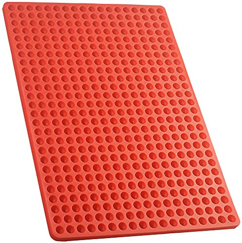 Newk Molde de Silicona para Golosinas de Mascotas - 468 Cavidades Mini Redondas para Chocolate, Caramelos y Golosinas para Perros