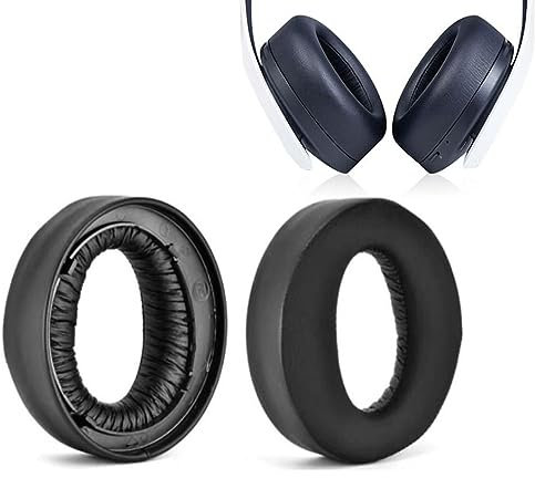 Earpads for Sony PS5 Wireless Pulse 3D Replacement Ear Cushion Pads with Protein Leather and Memory Foam for Replacement Ear Cushion Pads for PS5 Wireless Pulse 3D Headphone