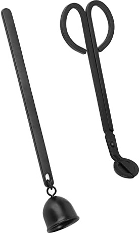 2 Pièces Coupe-mèche Coupe Bougie Coffret Fournitures de Cloche Réparation de Bougie Extincteur de Bougie éteindre Bougie Outils Décoratifs Ciseaux élégants