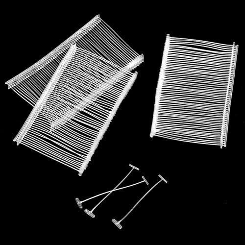 QWORK® 5000 Piezas sujetadores de plástico para etiquetadora, 50 mm fasteners de etiquetas de precios blancas, recarga etiquetadora, para ropa, accesorios y más