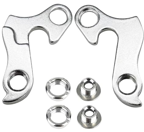 2PCS Patte de Dérailleur Arrière de Vélo, Support Dérailleur Arrière Universel en Alliage d'Aluminium, Pièces Détachées de Vélo avec Protection de Cadre en Cas de Chute pour Vélo de Montagne