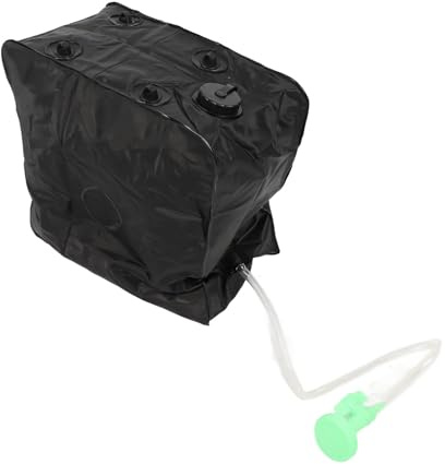 Drfeify 40L Solar Camp Shower Bag, Oversized PVC Rubber Plastic Cloth Texture with Proof Coating, for Outdoor Camping Beach Hiking RV Travel