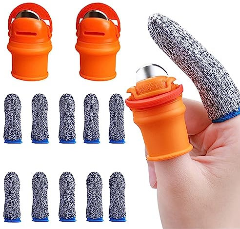 SYXLS 12 Pezzi Coltello per Pollice, Coltello da Giardinaggio, per Tagliare Piante, Frutta, Verdura, Separatore, Strumenti per il Giardinaggio e Spennellare le Dita