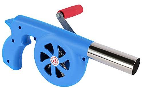 Huamengyuan Ventilateur De Ventilateur De Barbecue,Ventilateur à Manivelle,Soufflet De Feu De Barbecue pour Le Camping Pique-Nique Mini Ventilateur à Manivelle pour Camping, Barbecue