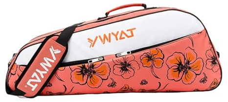 UNISTRENGH Sac de Badminton Tennis,Sac pour Raquette de Tennis,Sac de Badminton pour 3 Raquettes de Badminton,Toile,Imperméable à l'eau,Bandoulière Réglable et Détachable