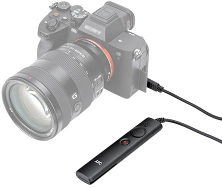 JJC Cable Disparador Remoto para cámaras Sony Alpha/Cyber-Shot y videocámaras Handycam con multiterminal, Compatible con función de grabación de Video