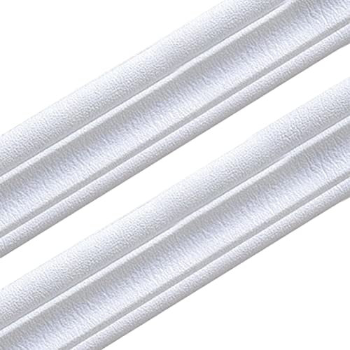 Wedhapy Pegatinas de Papel Tapiz 3D Borde de Papel Tapiz moldura de Borde de Espuma autoadhesiva Pegatina de Borde de Pared Impermeable 3D 2,35 m 2 uds. Estilo 1