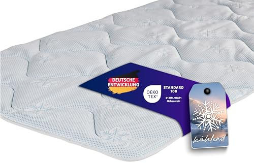 Traumnacht Cool Comfort Matratzenauflage 140x200 cm | Sommer & Winter | Weicher Doppeltuchbezug | Atmungsaktiv & komfortabel | Oeko-TEX Standard 100 Zertifiziert | Deutscher Qualitätsstandard