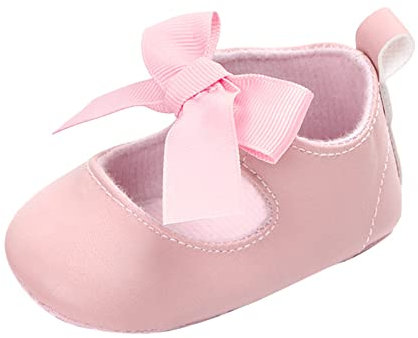 Prinzessin Schuhe Baby Mädchen - Krabbelschuhe Mit Bowknot Kleinkind Lauflernschuhe Anti-Rutsch Shoes Party Ballerinas Schuhe Taufschuhe Mädchen Baby Hochzeitskleid Flats Prewalker