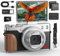 NBD Fotocamera digitale 5K 64MP: video 4K/30fps e schermo orientabile da 3 a 180° – compatto 238g per Vlogging/Viaggi, Zoom 18X, WiFi, scheda SD 32GB + 2 batterie (argento)
