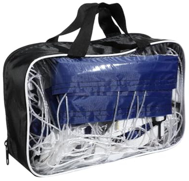 Red de Voleibol de Piscina, Red de Voleibol de Playa Ajustable de 15 × 3 pies con Bolsa portátil, Juegos de Piscina de Servicio Pesado para jardín, Juegos de Agua, al Aire Libre, bádminton