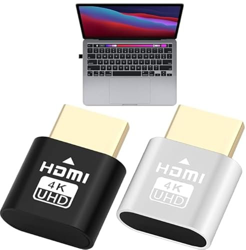 CVMGO Confezione da 2 stick HDMI wireless 4K, adattatore per mirroring, spina fittizia senza testa per TV/PC/mobile Plug & Play Smart Media Receiver Canali di accesso Ultra HD Casting Device